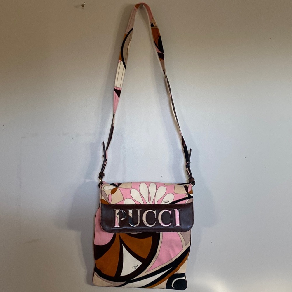 Emilio Pucci Corduroy Small Messenger